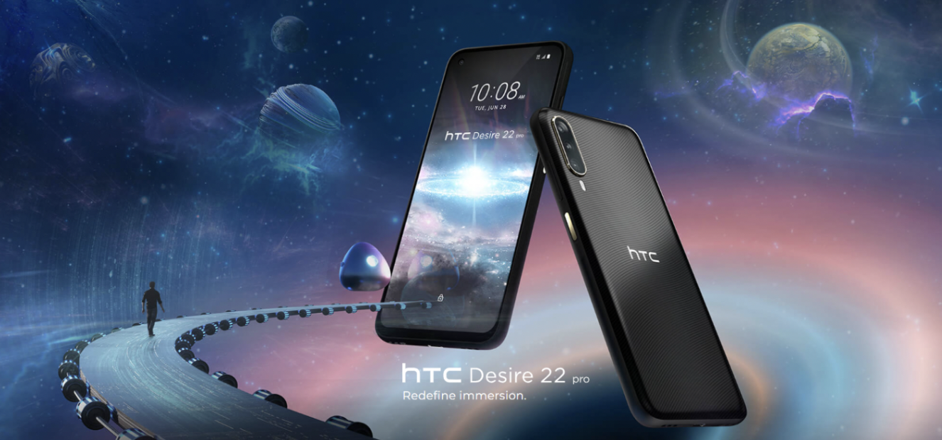 An image of HTC Desire 22 Pro from the press kit.