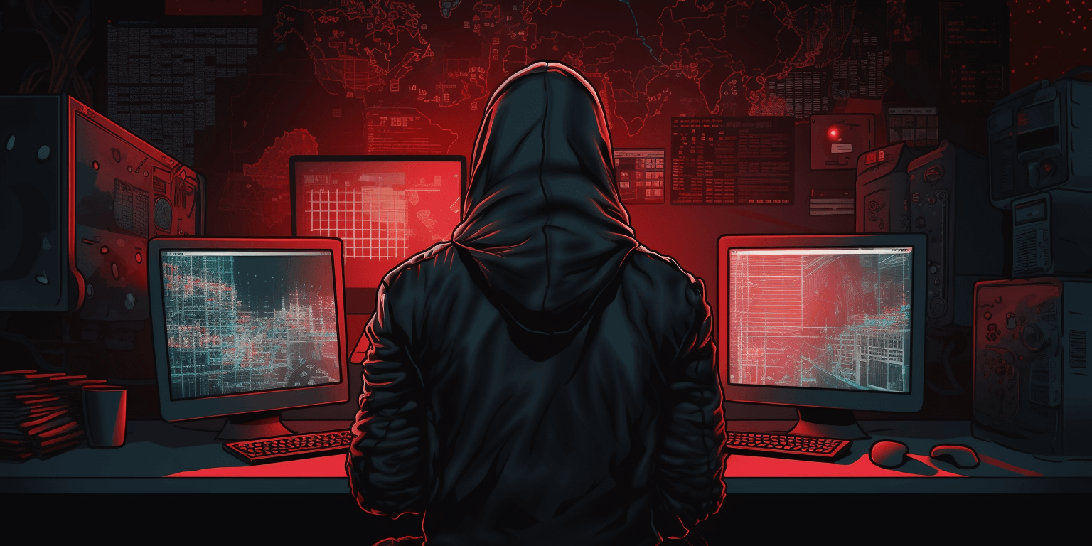 Hacker behind the screen