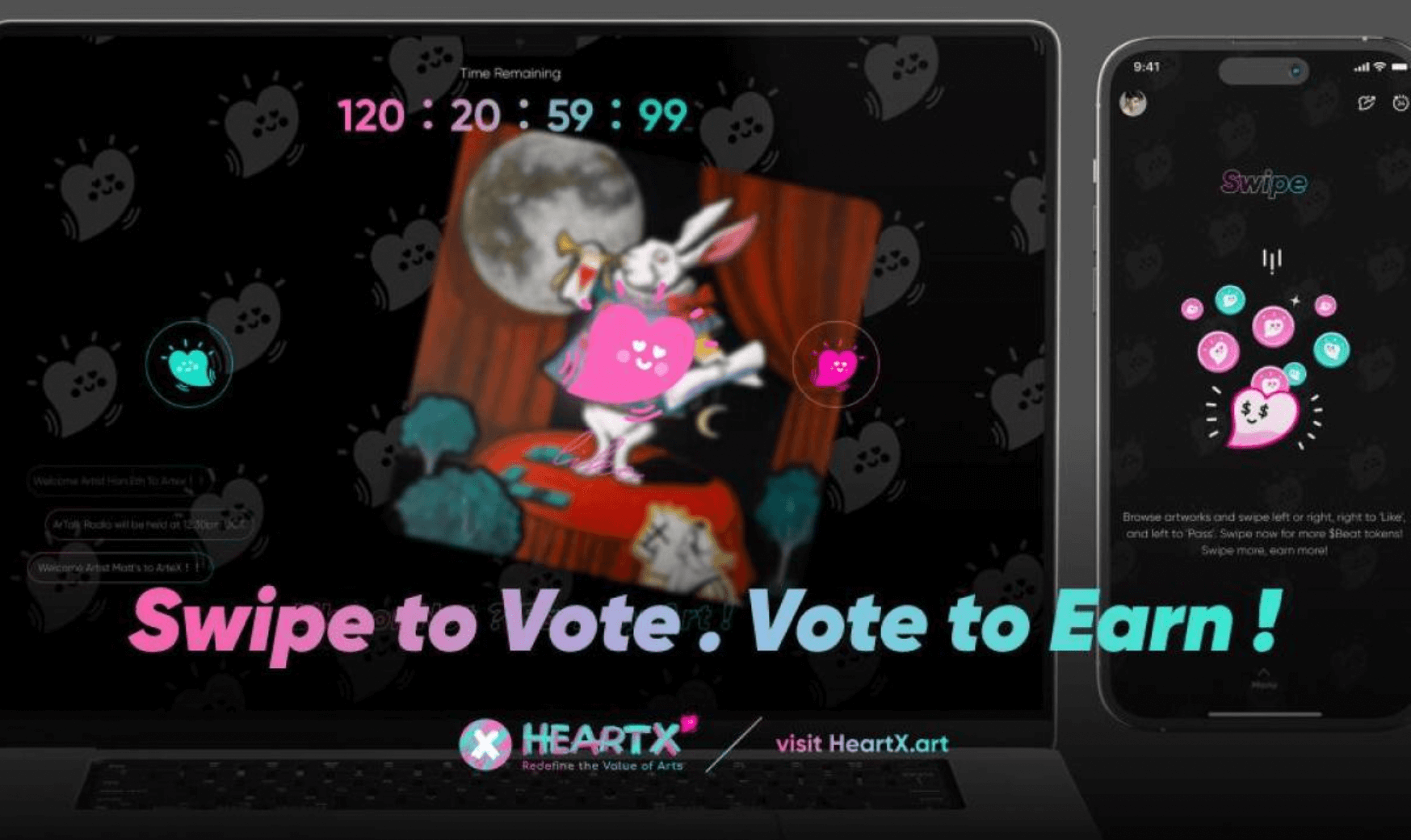 HeartX Vote To Earn