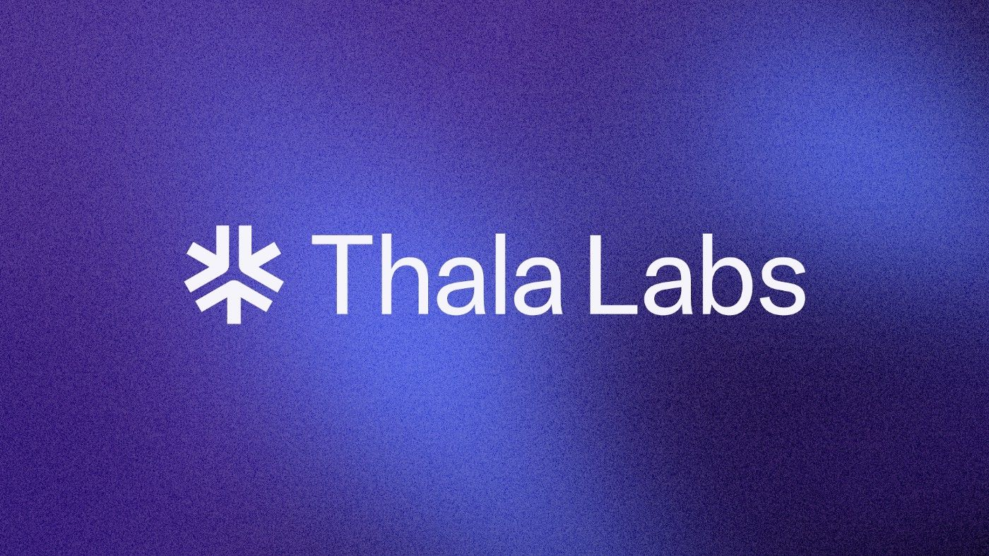 Thala Labs logo on purple background.
