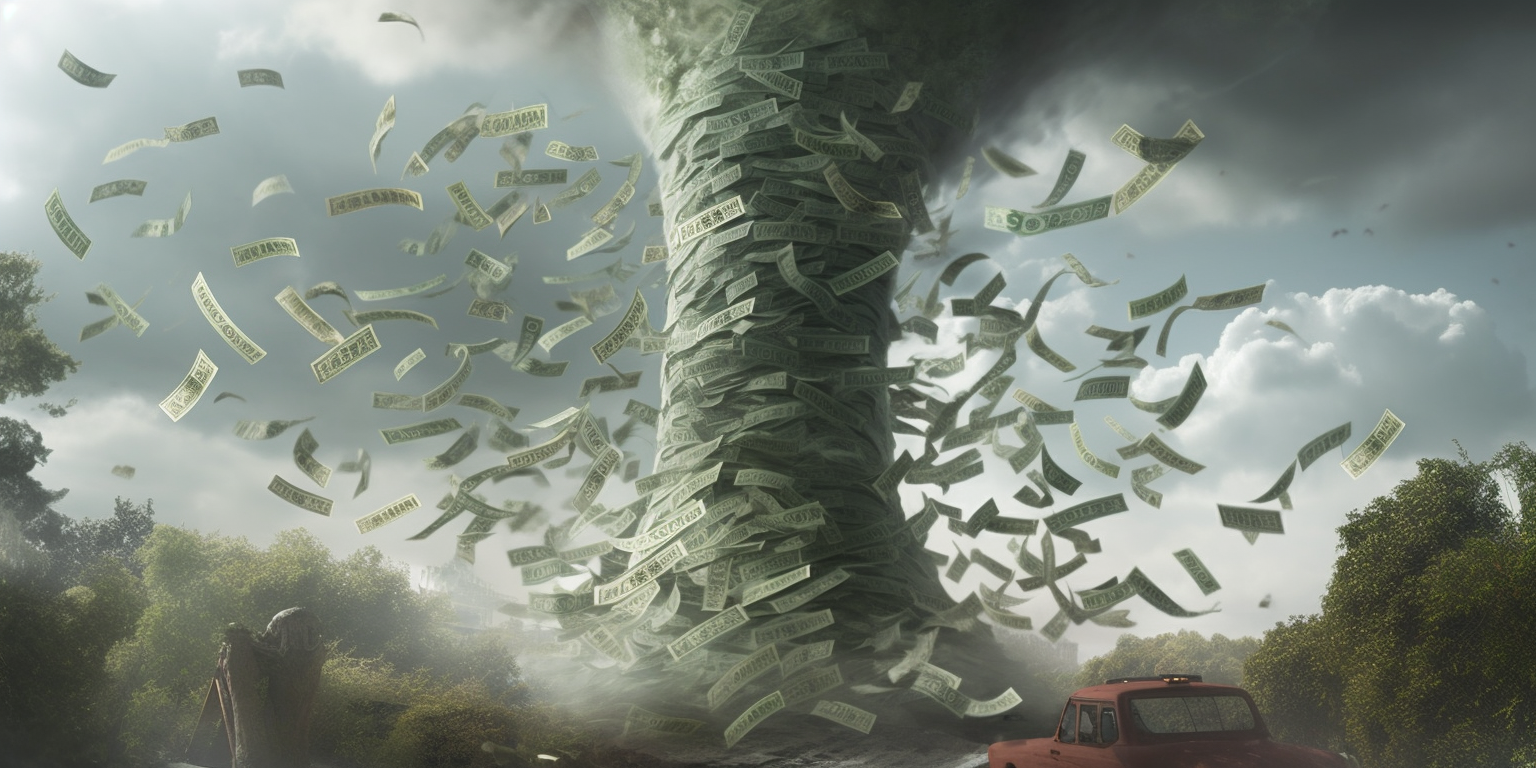 Tornado moving money