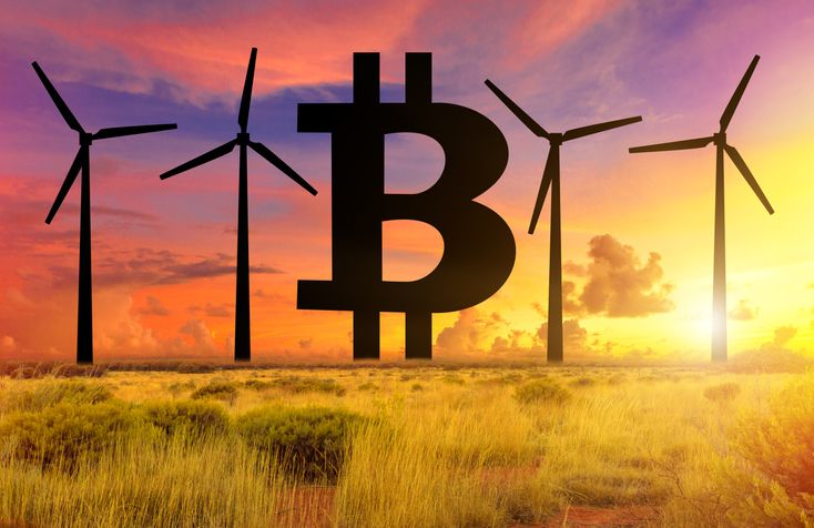 bitcoin green mining wing energy concept