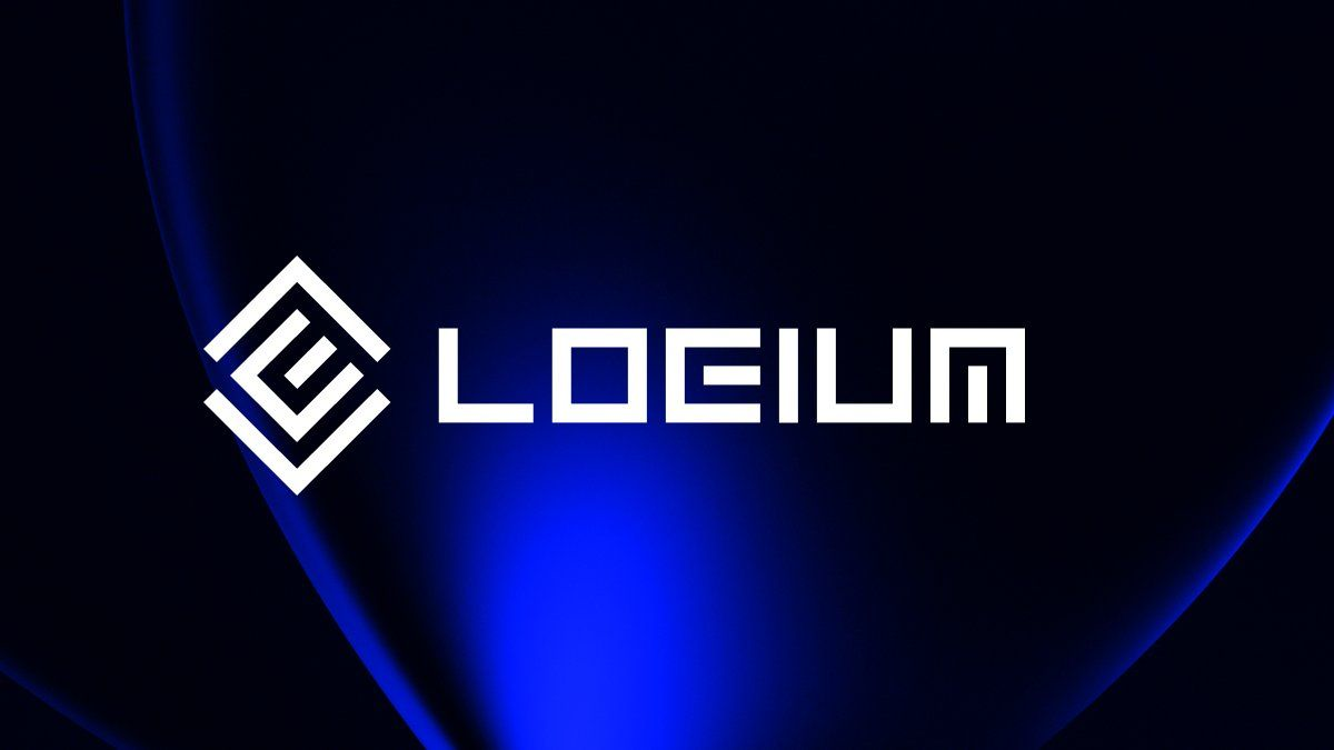 Logium logo on the black and blue background