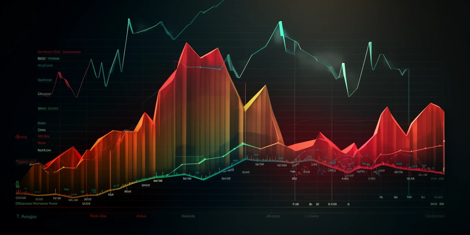 A graph with cryptocurrency metrics