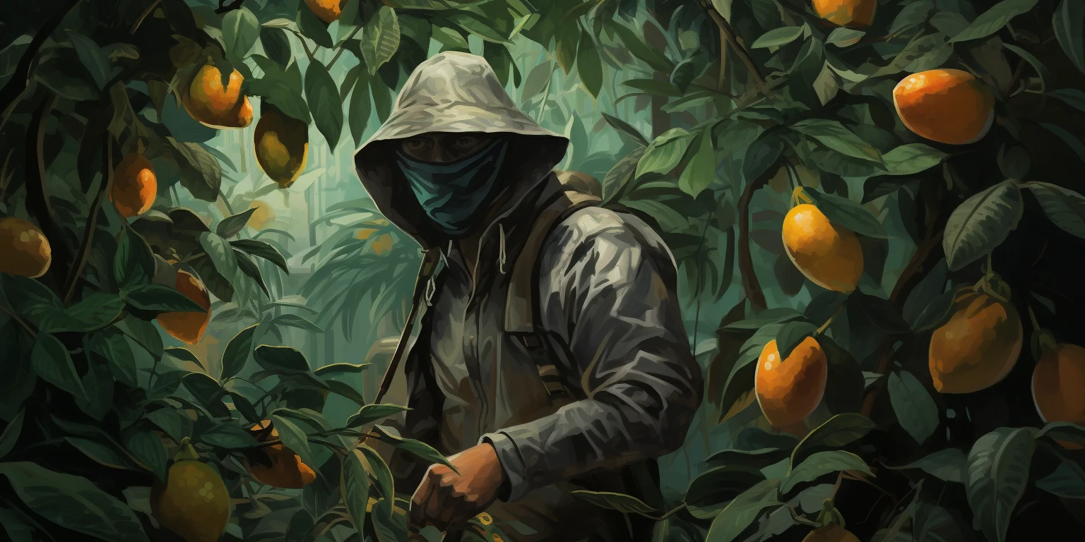 Thief on the mango farm