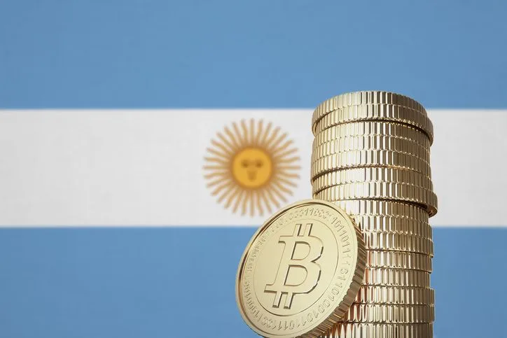 Crypto payments in Argentina concept. 