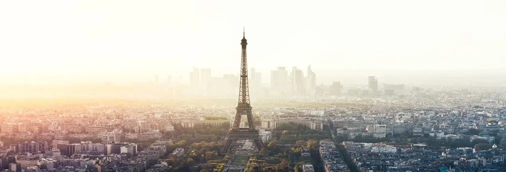 Paris cityscape panorama