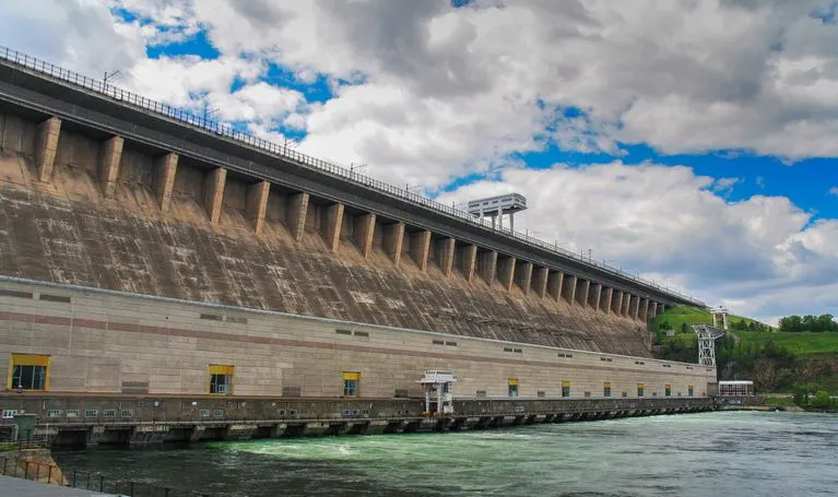 Bratsk hydro power plant