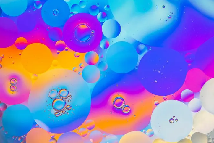 Colorful bubbles abstract background. 
