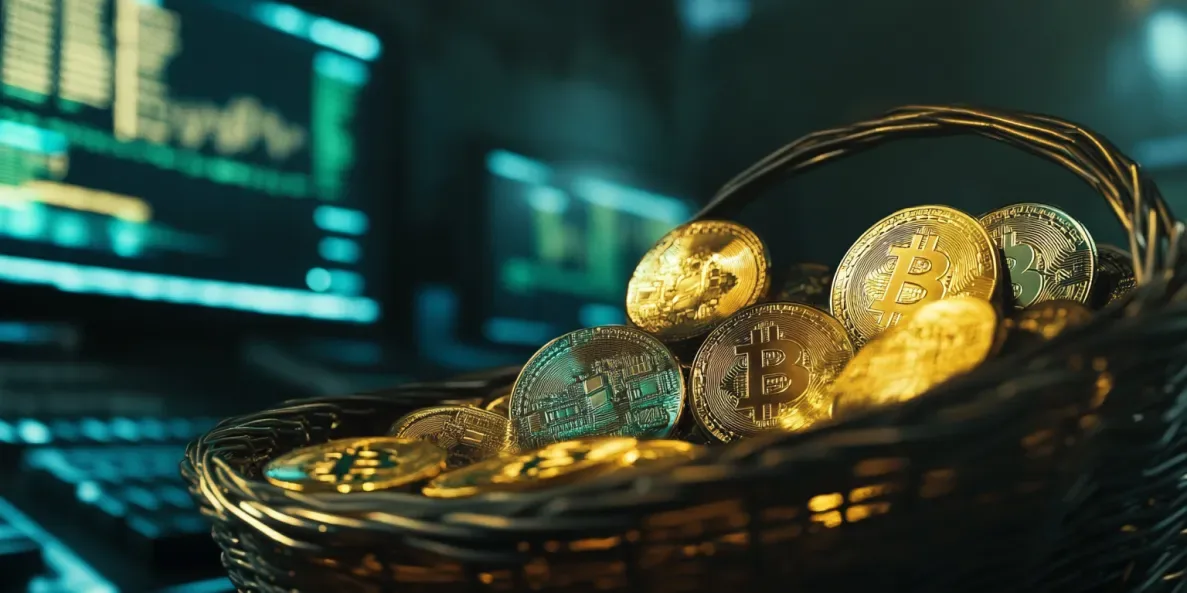 a basket of cryptos