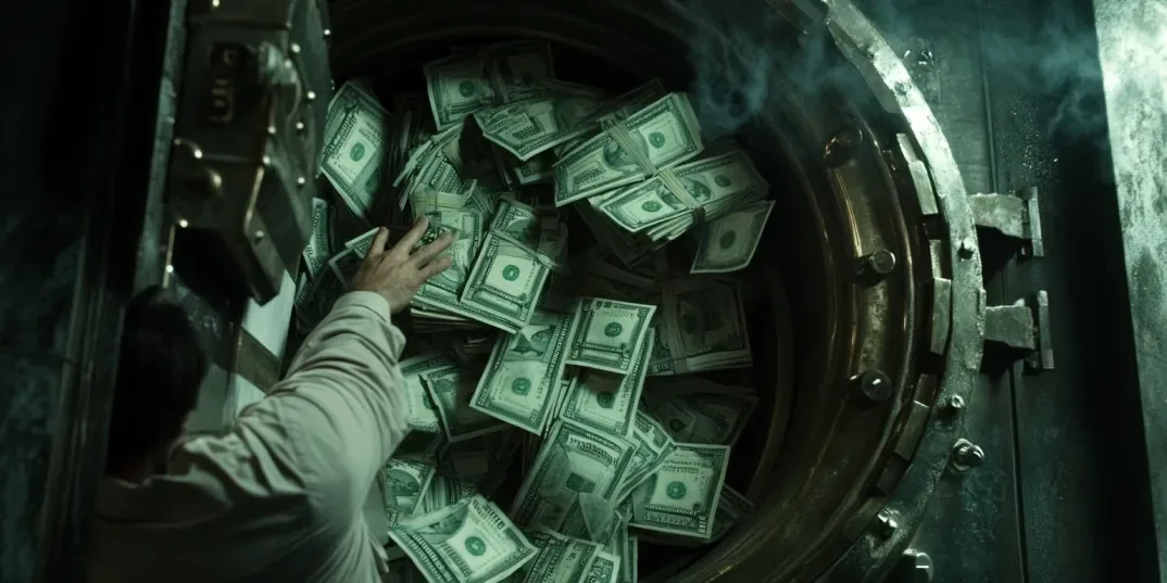 money in a safe