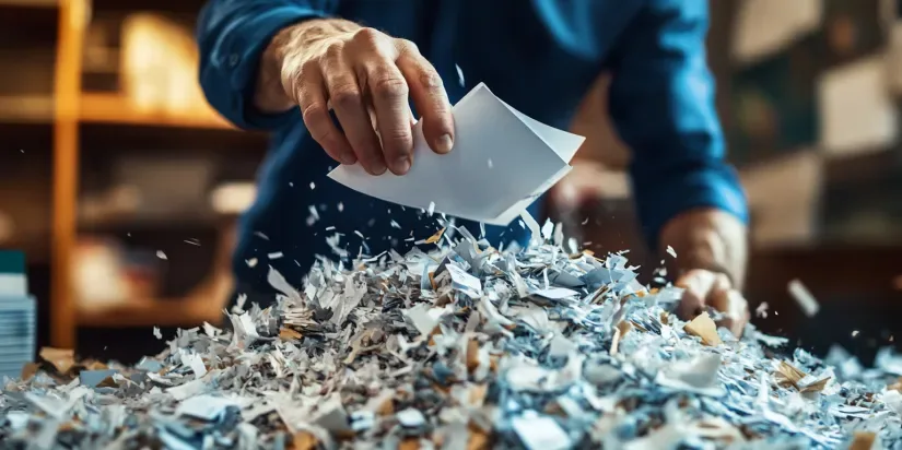Destroyed papers