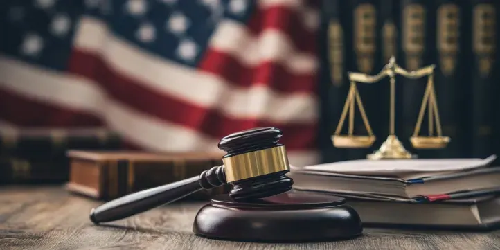 a US courtroom