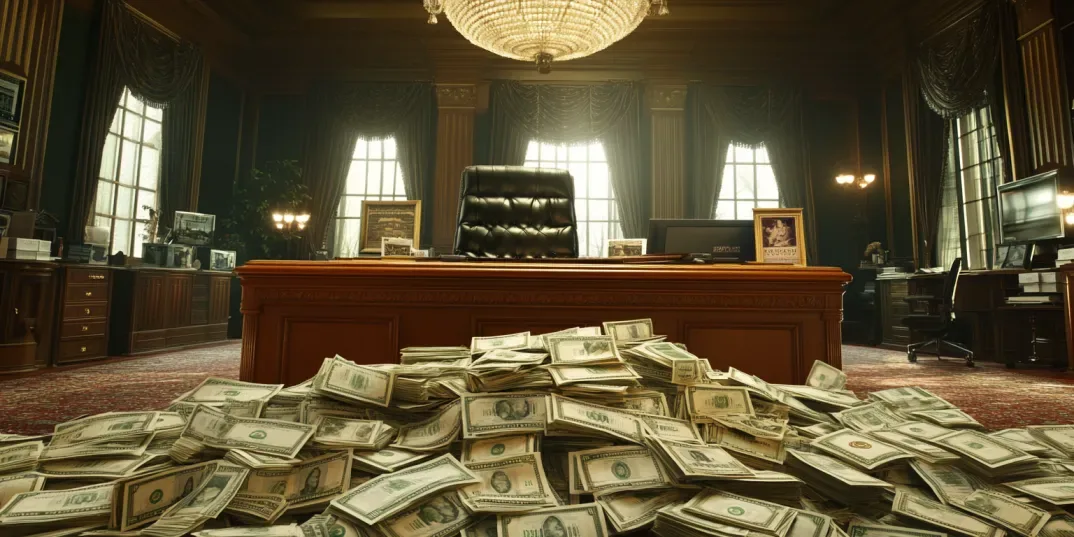piles of money