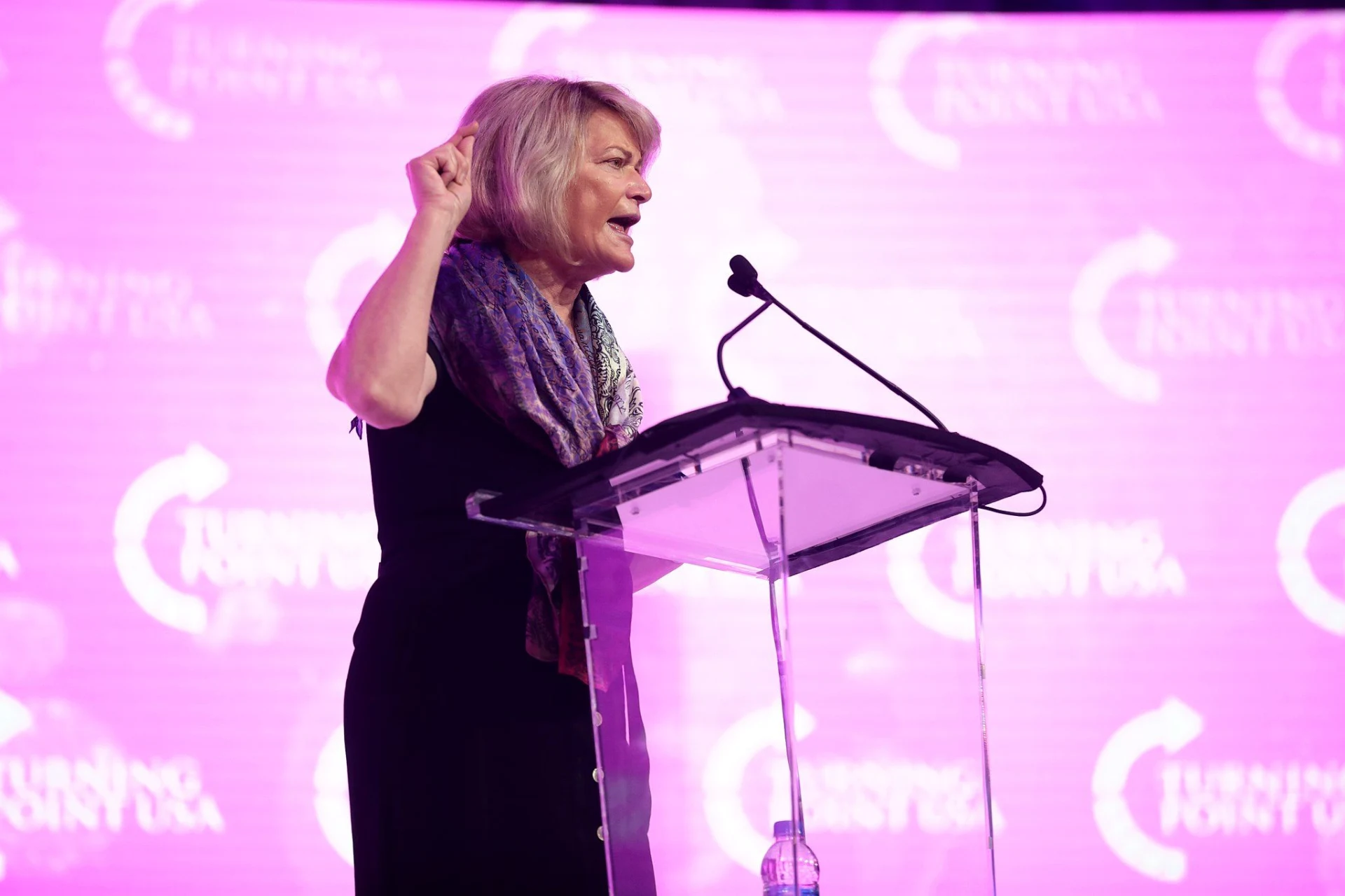 Cynthia Lummis speaking at the 2021 Young Women's Leadership Summit