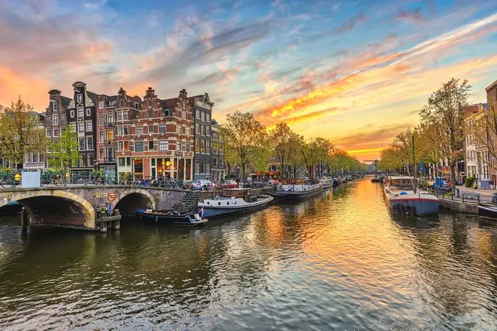 View of Amsterdam, Netherlands