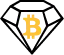 Bitcoin Diamond logo in svg format
