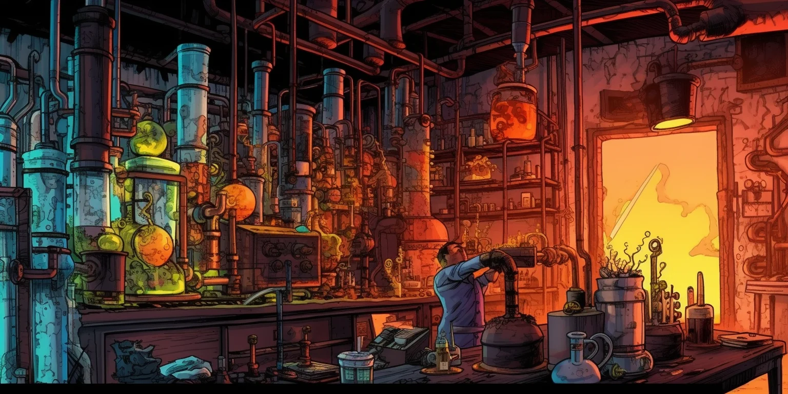 A secret chemical laboratory
