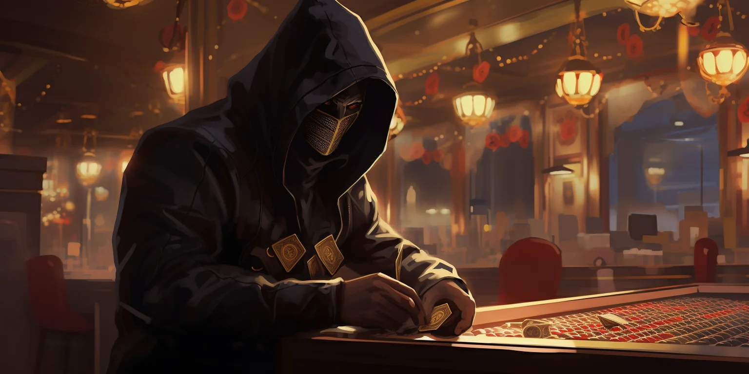 A thief breaking into a casino