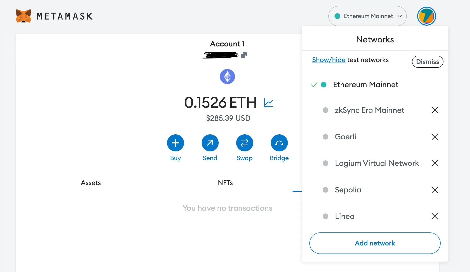 Add Arbitrum to Metamask, step by step instruction. 