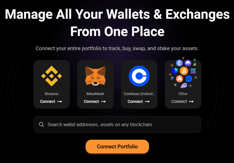 CoinStats wallet tracking app screen