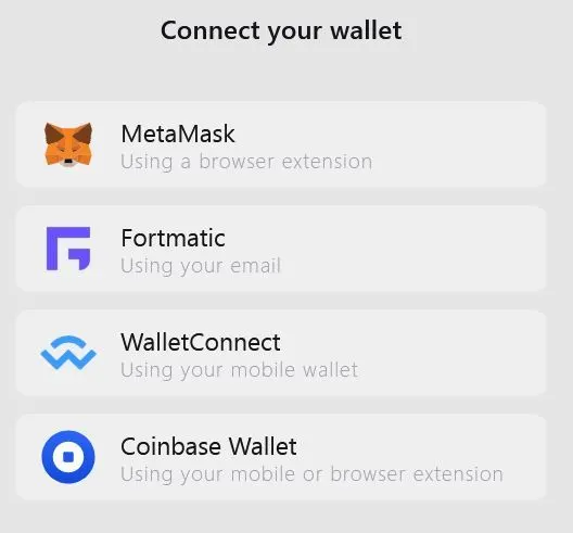 Decentraland-accepted crypto wallets