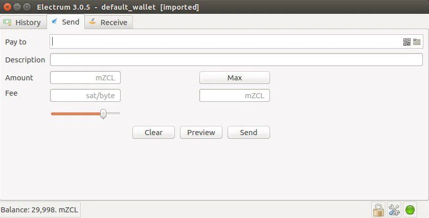 Electrum crypto wallet