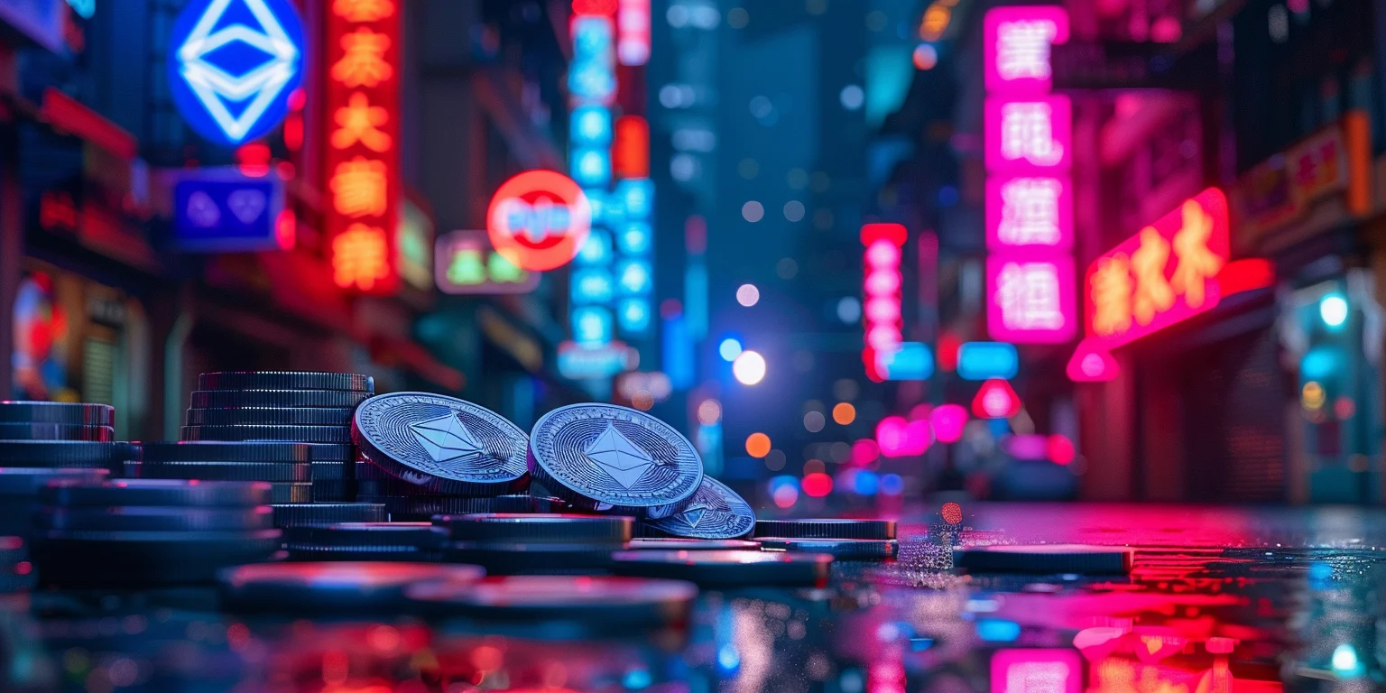 Ethereum coins on Taiwan's street
