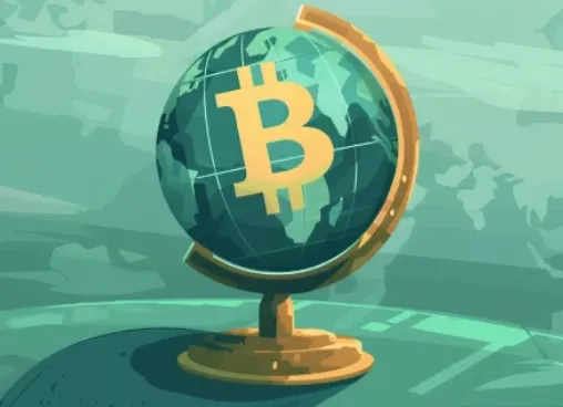 a bitcoin globe
