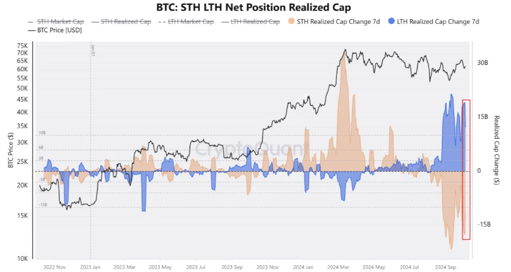 lth vs sth realized cap