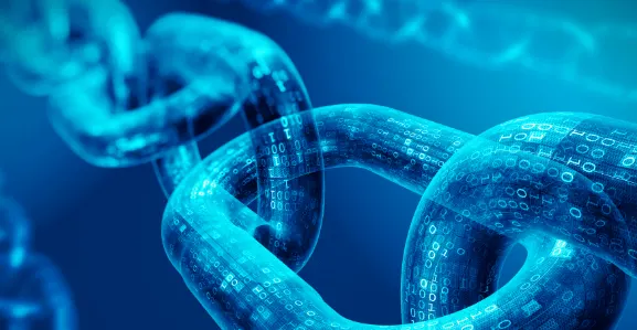 a digital blockchain
