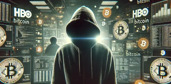 hooded person in a room of computers