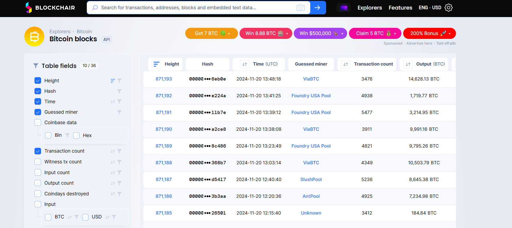 Blockchair bitcoin blocks