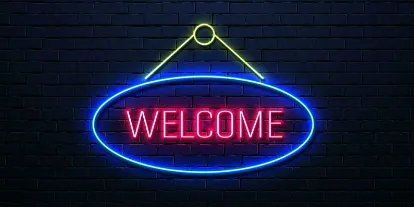 Welcome sign