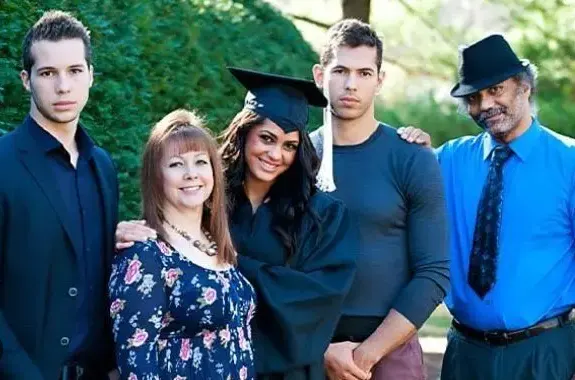 Janine Tate and family