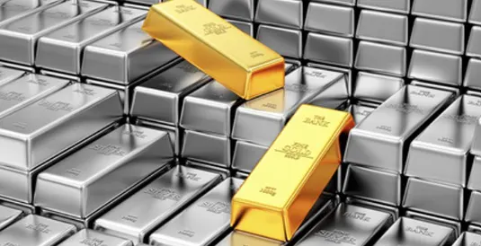 Silver and gold
