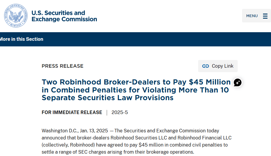 SEC settlement
