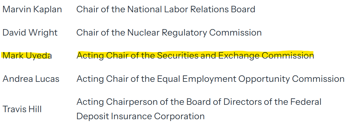 Standing SEC Chair
