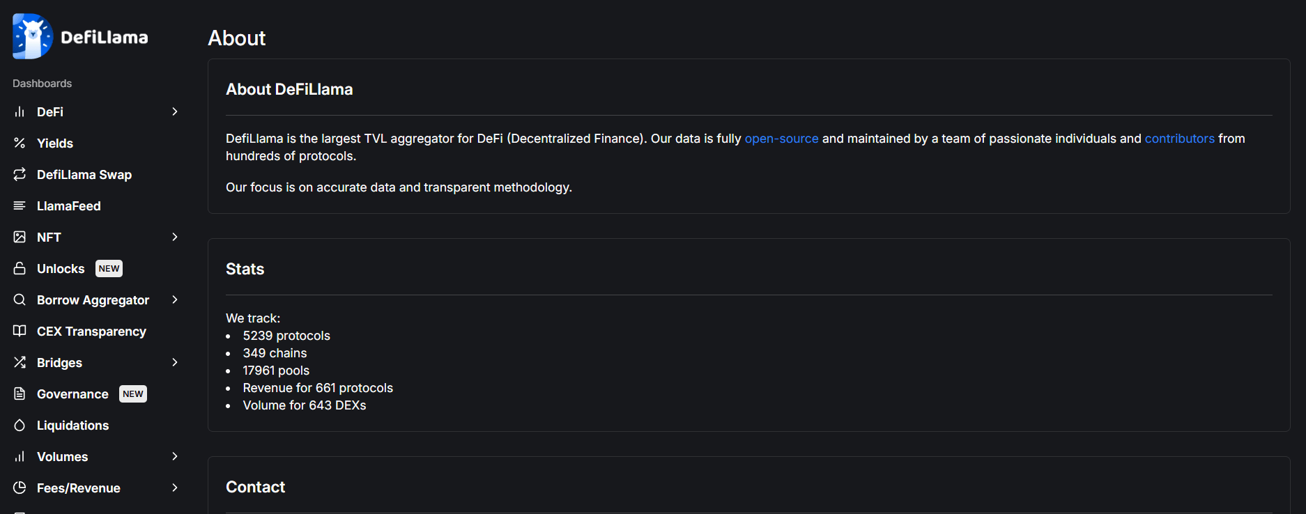 About DefiLlama