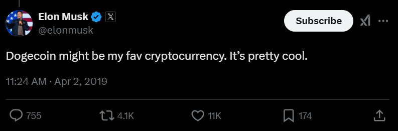 Musk tweet