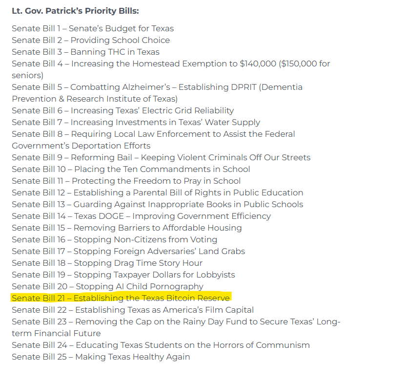 Priority bills