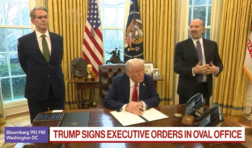 Trump signing EOs