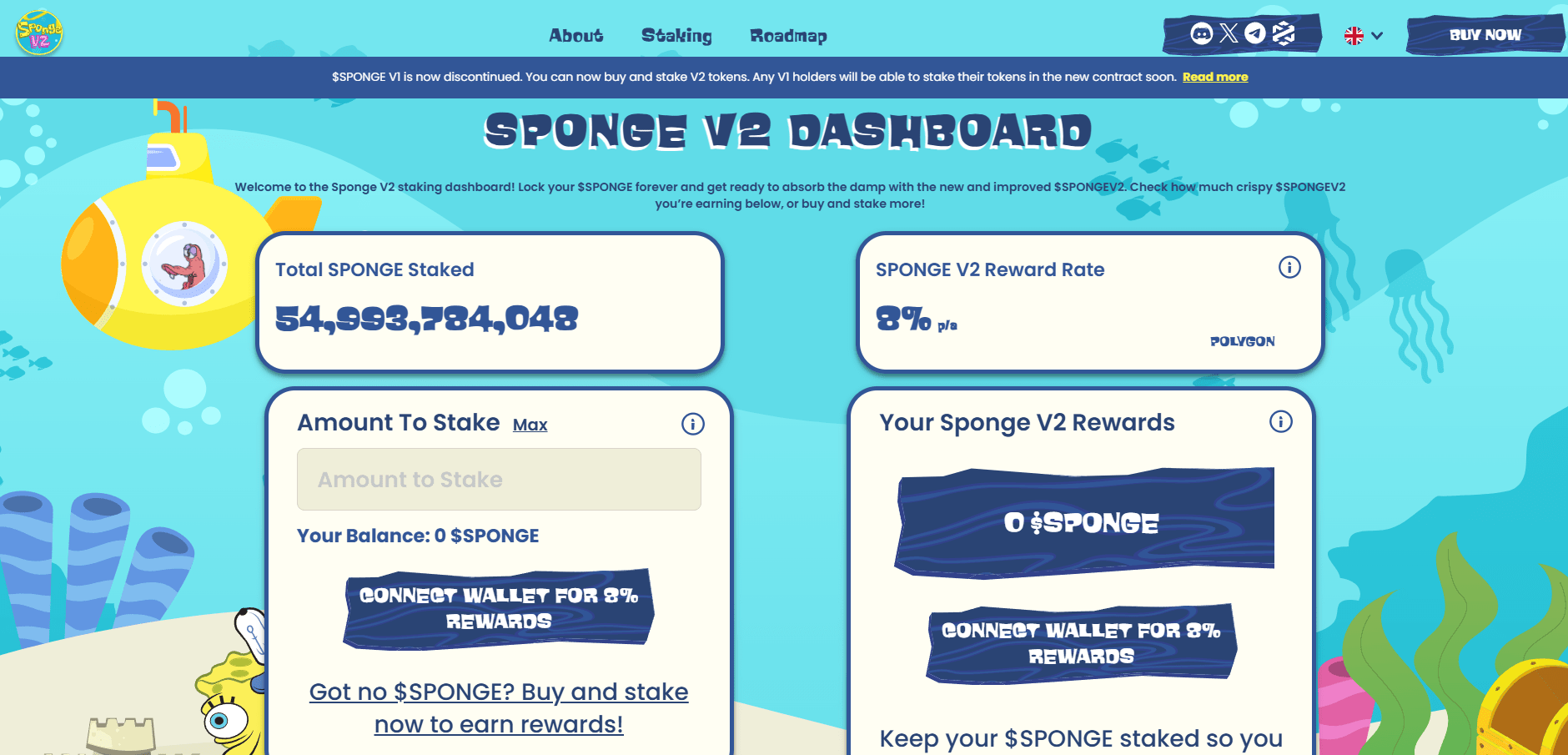 Sponge dashboard