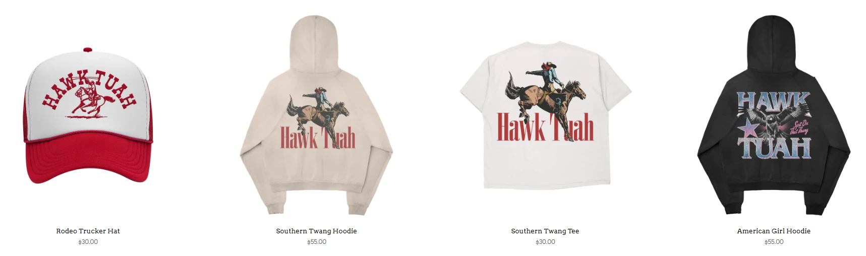 Hawk Tuah merch