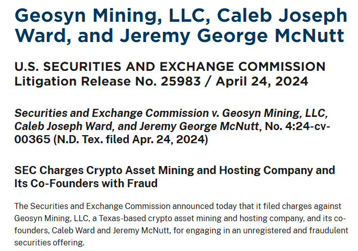 SEC release