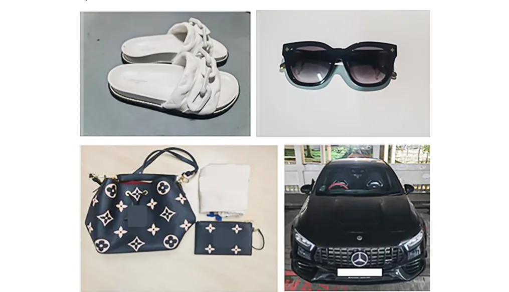 Seized items