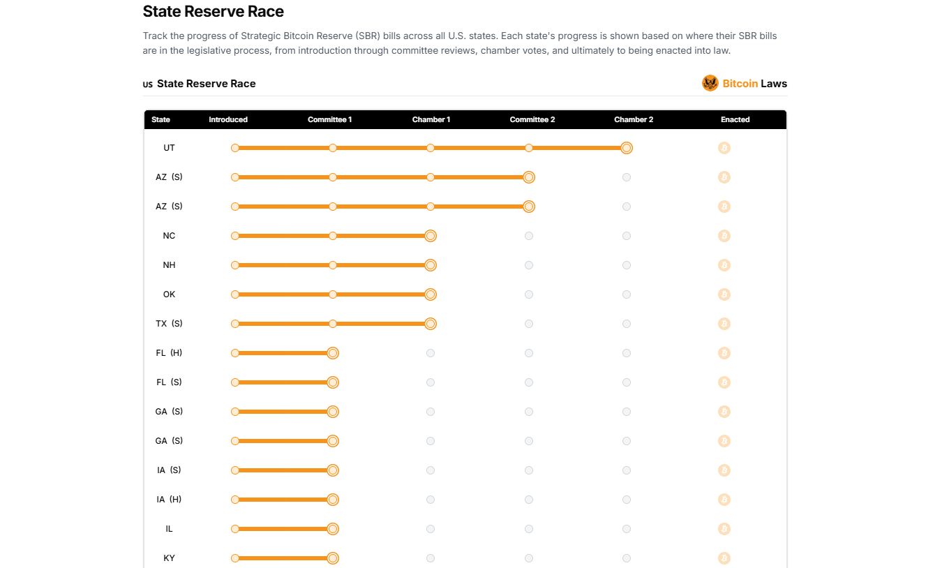 Bitcoin reserve race