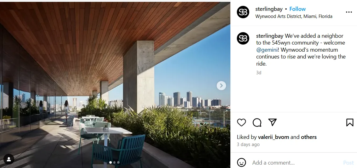 Sterling Bay Properties post