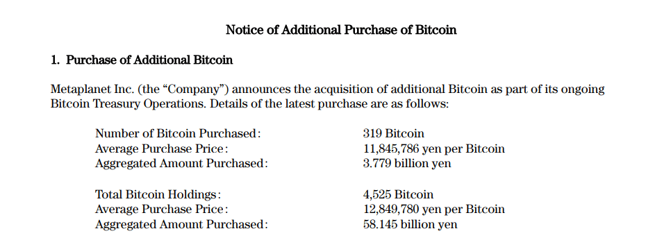 Announcement