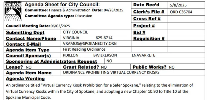 ordinance